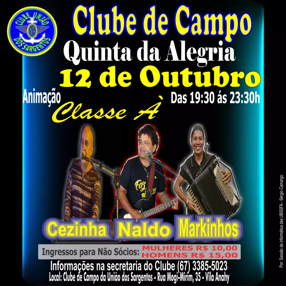 Quinta da Alegria no Clube de Campo 12/10/2023